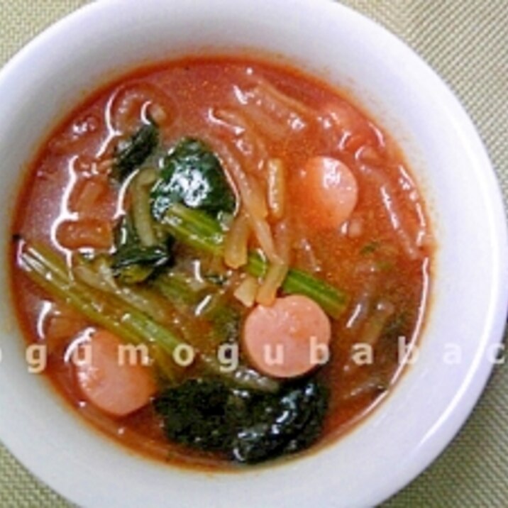 切干大根のトマトスープ